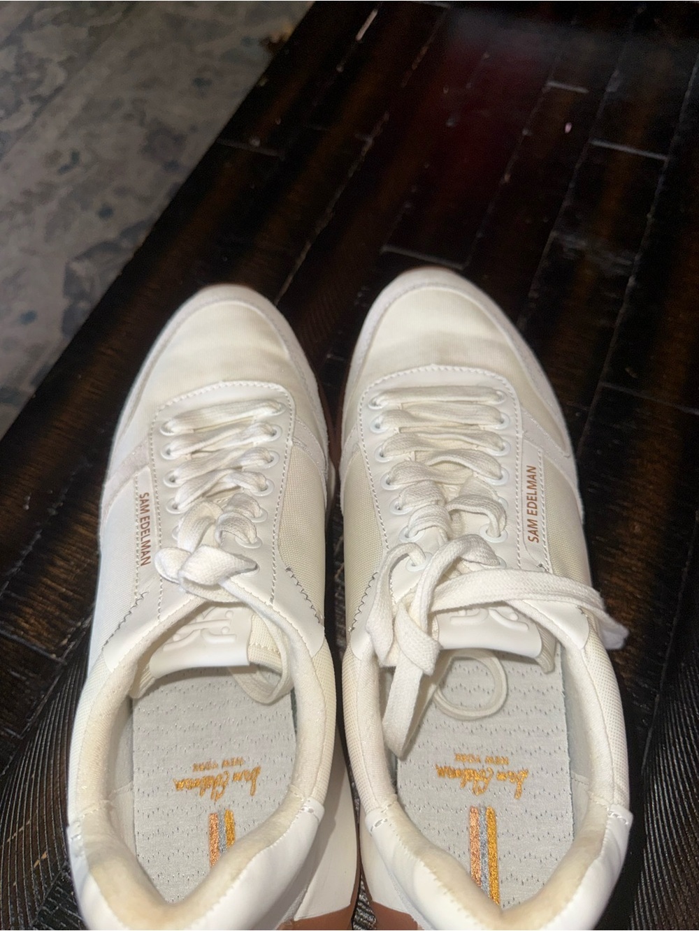 Sam Edelman Layla Sneakers Women's Size 11 White - Picture 11 of 14